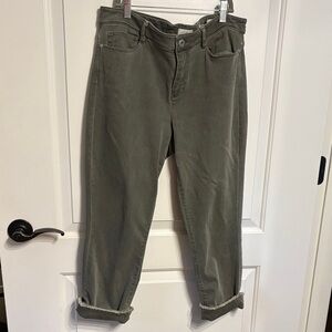 J. Jill Women’s Sage Green Ankle Jeans Grunge Size 10